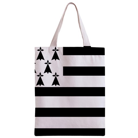 Brittany Flag Zipper Classic Tote Bag from UrbanLoad.com Front