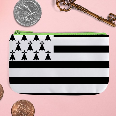 Brittany Flag Large Coin Purse from UrbanLoad.com Front