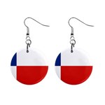 Banskobystricky Flag Mini Button Earrings
