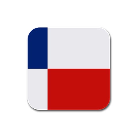 Banskobystricky Flag Rubber Square Coaster (4 pack) from UrbanLoad.com Front