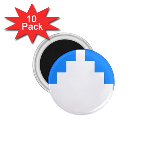 Akershus Flag 1.75  Magnets (10 pack)  from UrbanLoad.com Front