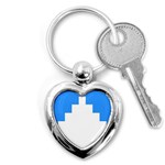 Akershus Flag Key Chain (Heart)