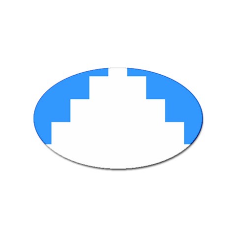 Akershus Flag Sticker Oval (10 pack) from UrbanLoad.com Front