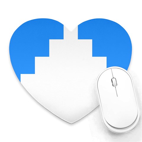 Akershus Flag Heart Mousepad from UrbanLoad.com Front