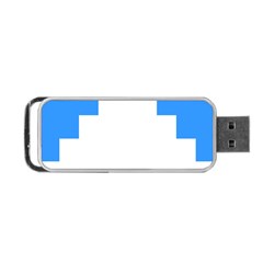 Akershus Flag Portable USB Flash (Two Sides) from UrbanLoad.com Back