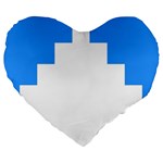 Akershus Flag Large 19  Premium Flano Heart Shape Cushions