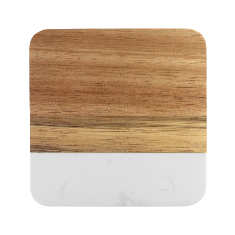Akershus Flag Marble Wood Coaster (Square) from UrbanLoad.com Front