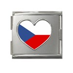Czech Republic Mega Link Heart Italian Charm (18mm)