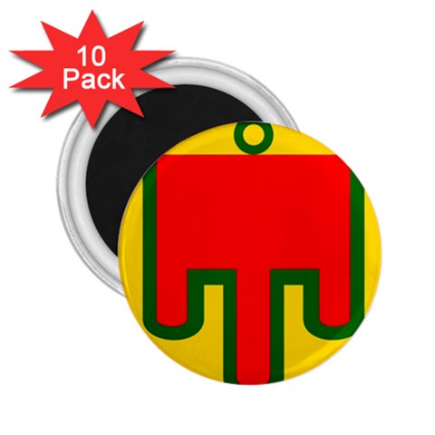 Auvergne Flag 2.25  Magnets (10 pack)  from UrbanLoad.com Front