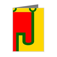 Auvergne Flag Mini Greeting Card from UrbanLoad.com Left