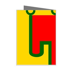 Auvergne Flag Mini Greeting Card from UrbanLoad.com Right
