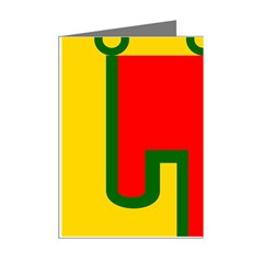 Auvergne Flag Mini Greeting Cards (Pkg of 8) from UrbanLoad.com Right