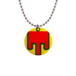 Auvergne Flag 1  Button Necklace