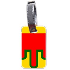 Auvergne Flag Luggage Tag (two sides) from UrbanLoad.com Back