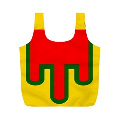 Auvergne Flag Full Print Recycle Bag (M) from UrbanLoad.com Back