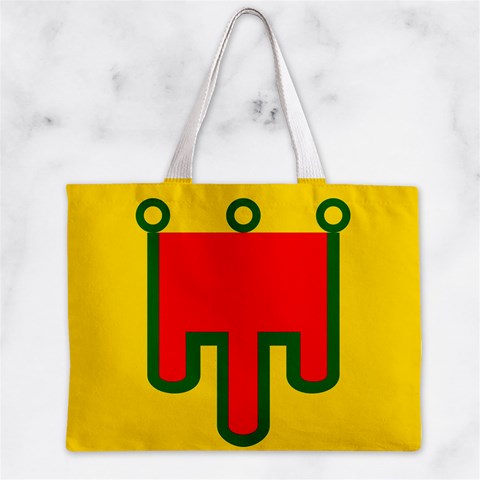 Auvergne Flag Zipper Mini Tote Bag from UrbanLoad.com Back