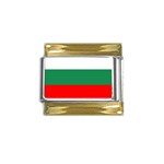 Bulgaria Gold Trim Italian Charm (9mm)