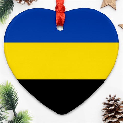 Gelderland Flag Heart Ornament (Two Sides) from UrbanLoad.com Front