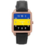 Gelderland Flag Rose Gold Leather Watch 