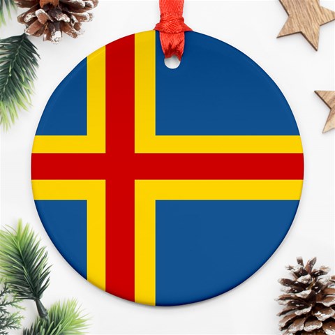 Aaland Round Ornament (Two Sides) from UrbanLoad.com Back