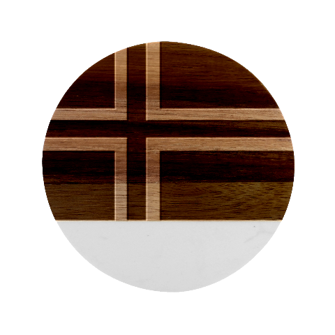 Aaland Marble Wood Coaster (Round) from UrbanLoad.com Front