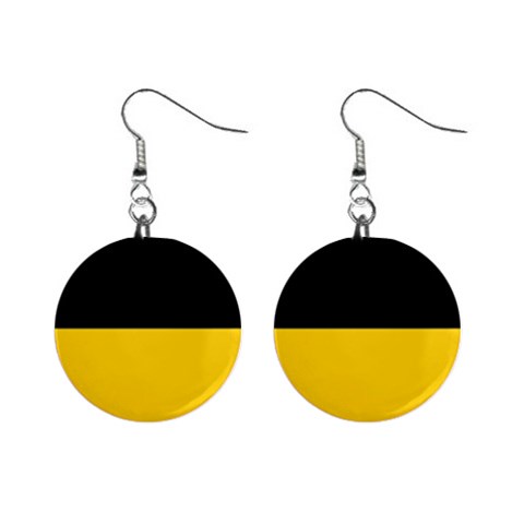 Baden Wurttemberg Flag Mini Button Earrings from UrbanLoad.com Front
