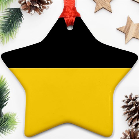 Baden Wurttemberg Flag Star Ornament (Two Sides) from UrbanLoad.com Front