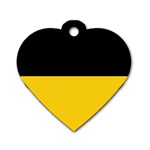 Baden Wurttemberg Flag Dog Tag Heart (One Side)