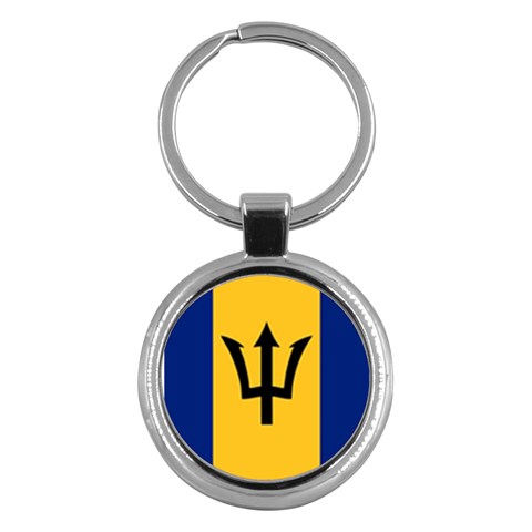 Barbados Key Chain (Round) from UrbanLoad.com Front