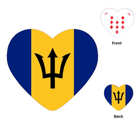 Barbados Playing Cards Single Design (Heart) from UrbanLoad.com Front