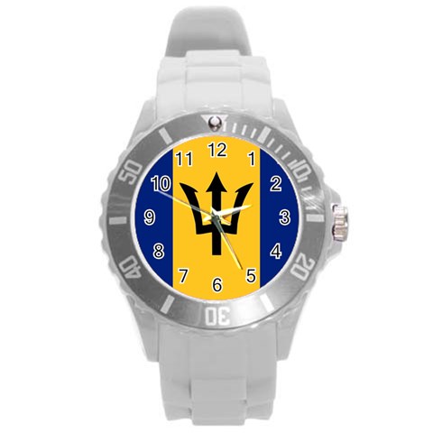 Barbados Round Plastic Sport Watch (L) from UrbanLoad.com Front