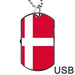 Denmark Dog Tag USB Flash (One Side)