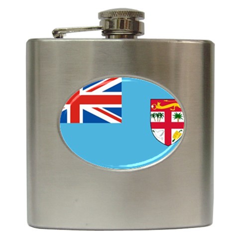 Fiji Hip Flask (6 oz) from UrbanLoad.com Front