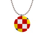 Antwerp Flag 1  Button Necklace