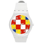 Antwerp Flag Round Plastic Sport Watch (M)