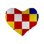 Antwerp Flag Standard 16  Premium Flano Heart Shape Cushions