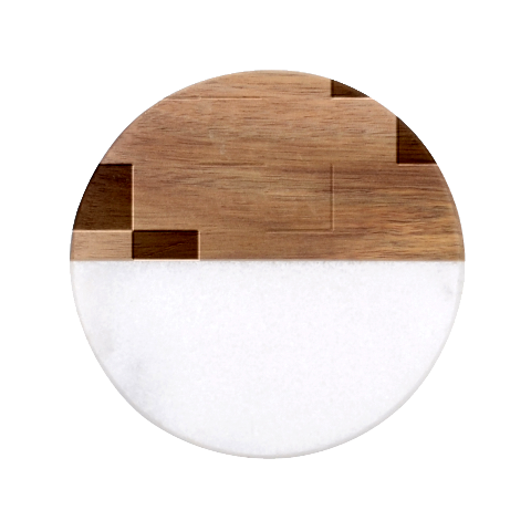 Antwerp Flag Classic Marble Wood Coaster (Round)  from UrbanLoad.com Front
