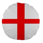 England Large 18  Premium Flano Round Cushions