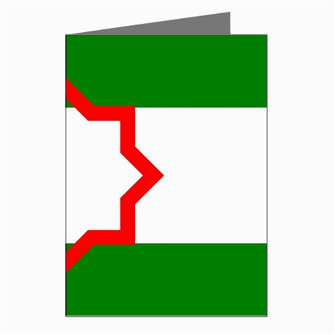 Andalusia Flag Greeting Cards (Pkg of 8) from UrbanLoad.com Left