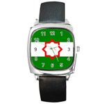 Andalusia Flag Square Metal Watch