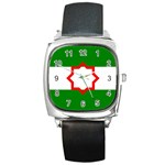 Andalusia Flag Square Metal Watch