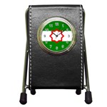 Andalusia Flag Pen Holder Desk Clock