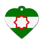 Andalusia Flag Dog Tag Heart (One Side)