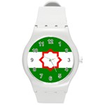 Andalusia Flag Round Plastic Sport Watch (M)