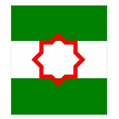 Andalusia Flag Duvet Cover Double Side (King Size) from UrbanLoad.com Front