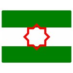 Andalusia Flag One Side Premium Plush Fleece Blanket (Extra Small)
