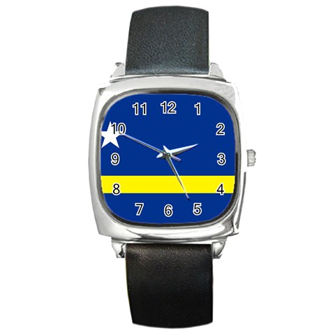 Curacao Square Metal Watch from UrbanLoad.com Front