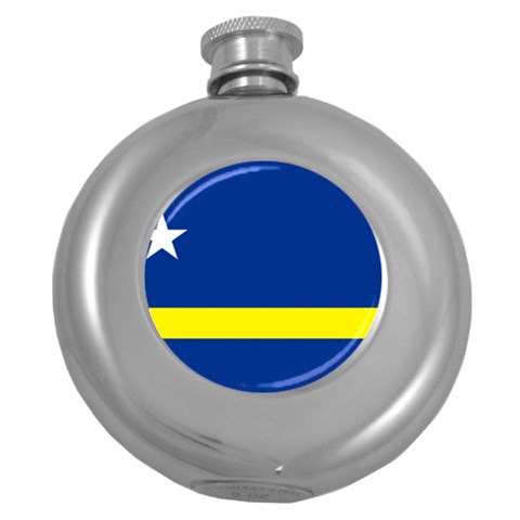 Curacao Round Hip Flask (5 oz) from UrbanLoad.com Front