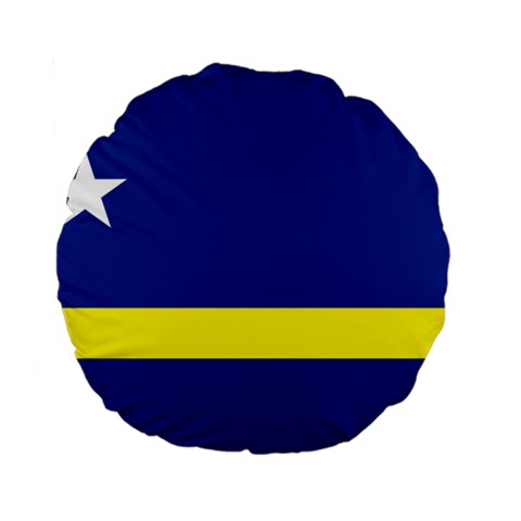 Curacao Standard 15  Premium Flano Round Cushions from UrbanLoad.com Front