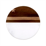 Curacao Classic Marble Wood Coaster (Round) 